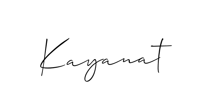 Kayanat stylish signature style. Best Handwritten Sign (Allison_Script) for my name. Handwritten Signature Collection Ideas for my name Kayanat. Kayanat signature style 2 images and pictures png