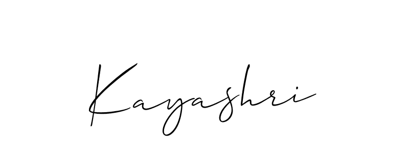 Make a beautiful signature design for name Kayashri. With this signature (Allison_Script) style, you can create a handwritten signature for free. Kayashri signature style 2 images and pictures png