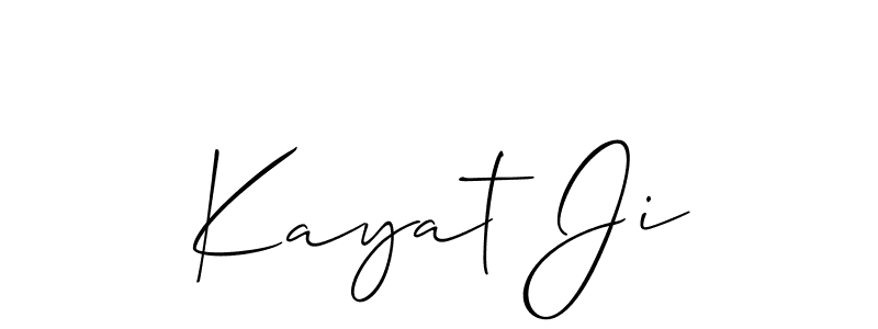 Once you've used our free online signature maker to create your best signature Allison_Script style, it's time to enjoy all of the benefits that Kayat Ji name signing documents. Kayat Ji signature style 2 images and pictures png