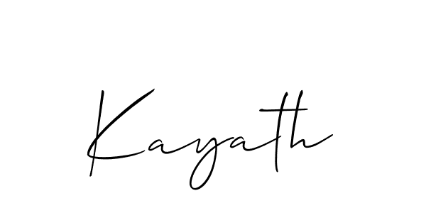 The best way (Allison_Script) to make a short signature is to pick only two or three words in your name. The name Kayath include a total of six letters. For converting this name. Kayath signature style 2 images and pictures png