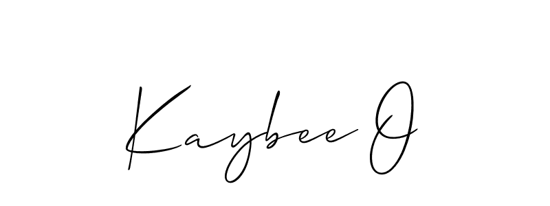 Design your own signature with our free online signature maker. With this signature software, you can create a handwritten (Allison_Script) signature for name Kaybee O. Kaybee O signature style 2 images and pictures png