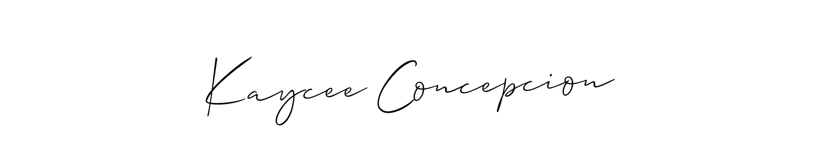 Best and Professional Signature Style for Kaycee Concepcion. Allison_Script Best Signature Style Collection. Kaycee Concepcion signature style 2 images and pictures png