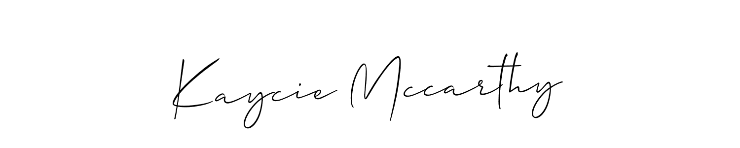 if you are searching for the best signature style for your name Kaycie Mccarthy. so please give up your signature search. here we have designed multiple signature styles  using Allison_Script. Kaycie Mccarthy signature style 2 images and pictures png