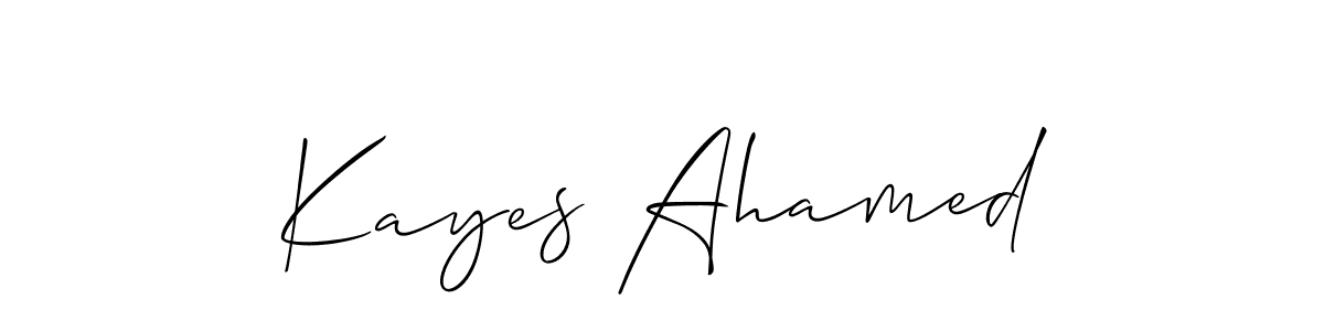 Here are the top 10 professional signature styles for the name Kayes Ahamed. These are the best autograph styles you can use for your name. Kayes Ahamed signature style 2 images and pictures png