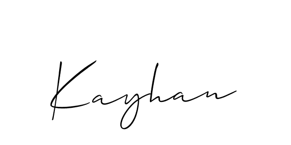 Kayhan stylish signature style. Best Handwritten Sign (Allison_Script) for my name. Handwritten Signature Collection Ideas for my name Kayhan. Kayhan signature style 2 images and pictures png
