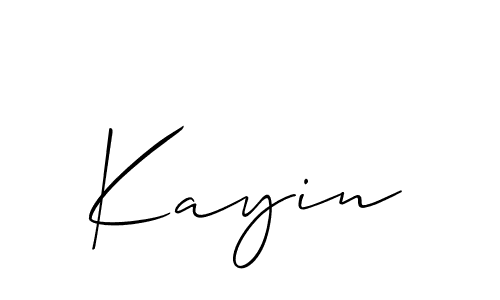 Allison_Script is a professional signature style that is perfect for those who want to add a touch of class to their signature. It is also a great choice for those who want to make their signature more unique. Get Kayin name to fancy signature for free. Kayin signature style 2 images and pictures png