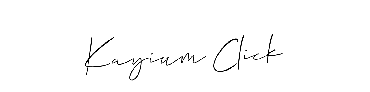 Make a beautiful signature design for name Kayium Click. Use this online signature maker to create a handwritten signature for free. Kayium Click signature style 2 images and pictures png