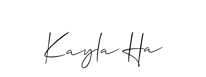 You can use this online signature creator to create a handwritten signature for the name Kayla Ha. This is the best online autograph maker. Kayla Ha signature style 2 images and pictures png