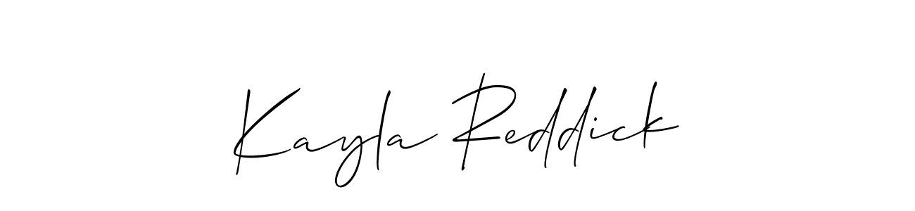 Best and Professional Signature Style for Kayla Reddick. Allison_Script Best Signature Style Collection. Kayla Reddick signature style 2 images and pictures png