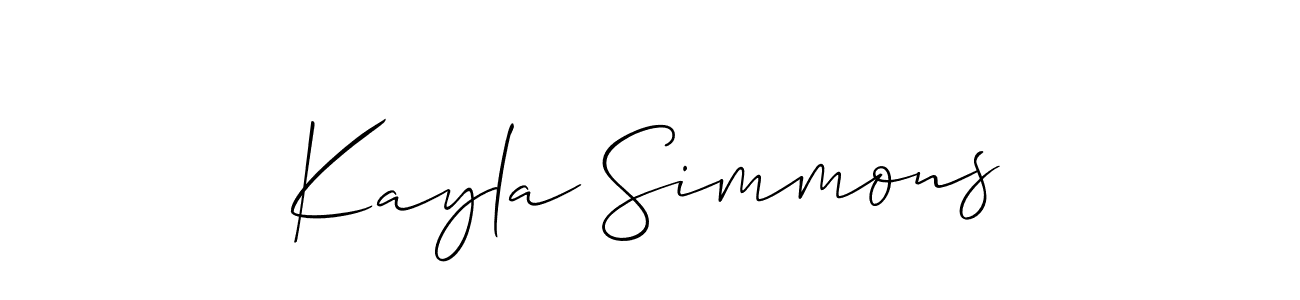 Here are the top 10 professional signature styles for the name Kayla Simmons. These are the best autograph styles you can use for your name. Kayla Simmons signature style 2 images and pictures png