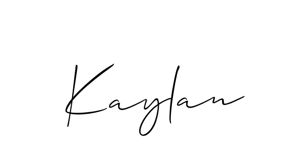 Make a short Kaylan signature style. Manage your documents anywhere anytime using Allison_Script. Create and add eSignatures, submit forms, share and send files easily. Kaylan signature style 2 images and pictures png