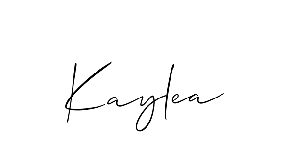 Also we have Kaylea name is the best signature style. Create professional handwritten signature collection using Allison_Script autograph style. Kaylea signature style 2 images and pictures png