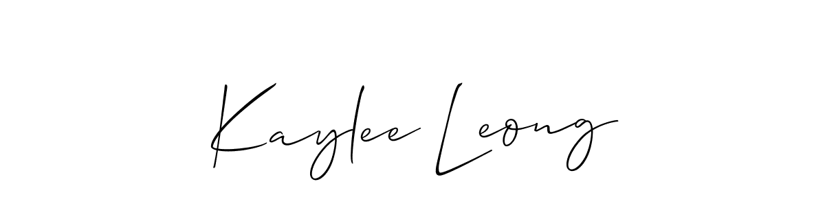 How to Draw Kaylee Leong signature style? Allison_Script is a latest design signature styles for name Kaylee Leong. Kaylee Leong signature style 2 images and pictures png