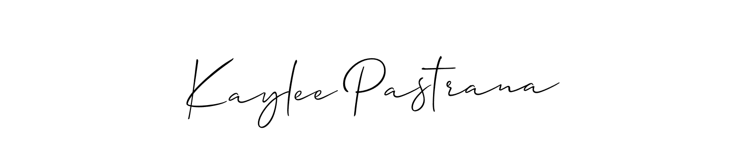 How to make Kaylee Pastrana name signature. Use Allison_Script style for creating short signs online. This is the latest handwritten sign. Kaylee Pastrana signature style 2 images and pictures png