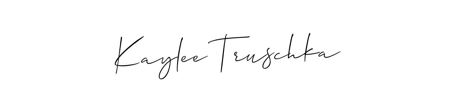 Make a beautiful signature design for name Kaylee Truschka. Use this online signature maker to create a handwritten signature for free. Kaylee Truschka signature style 2 images and pictures png