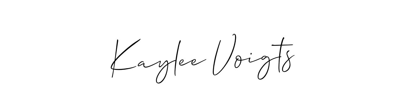 Allison_Script is a professional signature style that is perfect for those who want to add a touch of class to their signature. It is also a great choice for those who want to make their signature more unique. Get Kaylee Voigts name to fancy signature for free. Kaylee Voigts signature style 2 images and pictures png