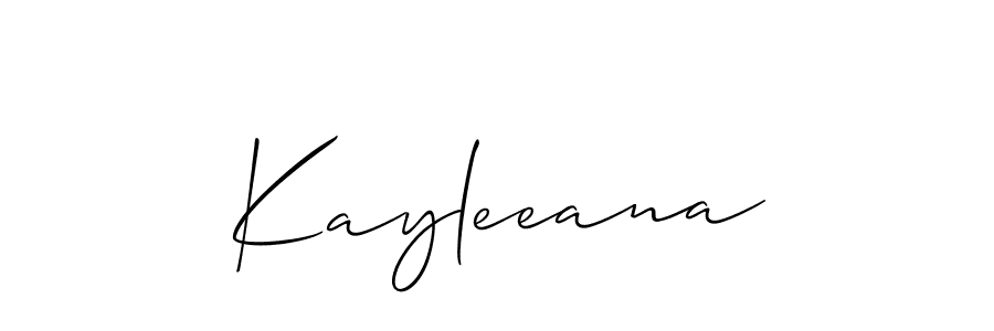 Best and Professional Signature Style for Kayleeana. Allison_Script Best Signature Style Collection. Kayleeana signature style 2 images and pictures png