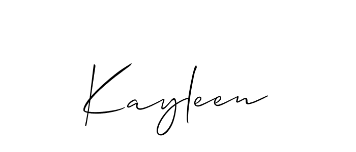 Make a beautiful signature design for name Kayleen. Use this online signature maker to create a handwritten signature for free. Kayleen signature style 2 images and pictures png