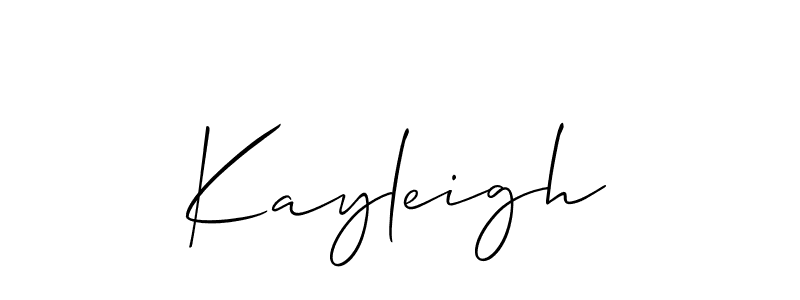Best and Professional Signature Style for Kayleigh. Allison_Script Best Signature Style Collection. Kayleigh signature style 2 images and pictures png