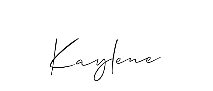 if you are searching for the best signature style for your name Kaylene. so please give up your signature search. here we have designed multiple signature styles  using Allison_Script. Kaylene signature style 2 images and pictures png