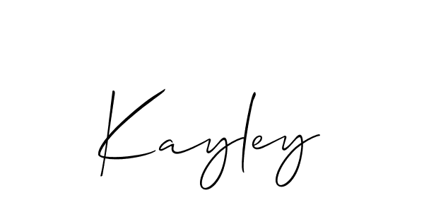 Also we have Kayley name is the best signature style. Create professional handwritten signature collection using Allison_Script autograph style. Kayley signature style 2 images and pictures png