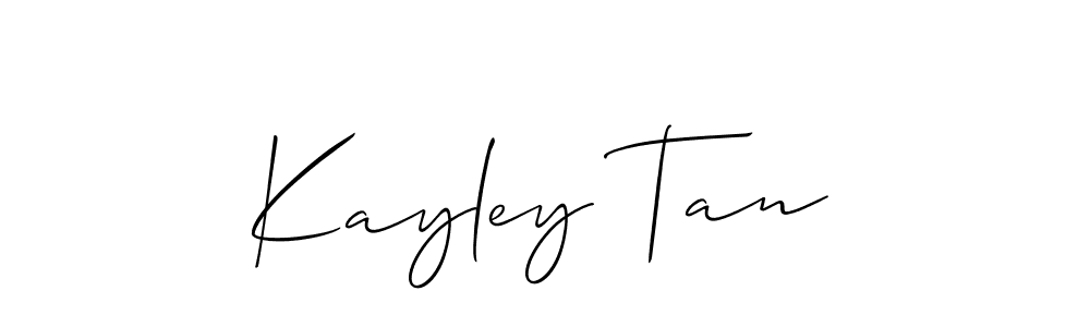 Best and Professional Signature Style for Kayley Tan. Allison_Script Best Signature Style Collection. Kayley Tan signature style 2 images and pictures png