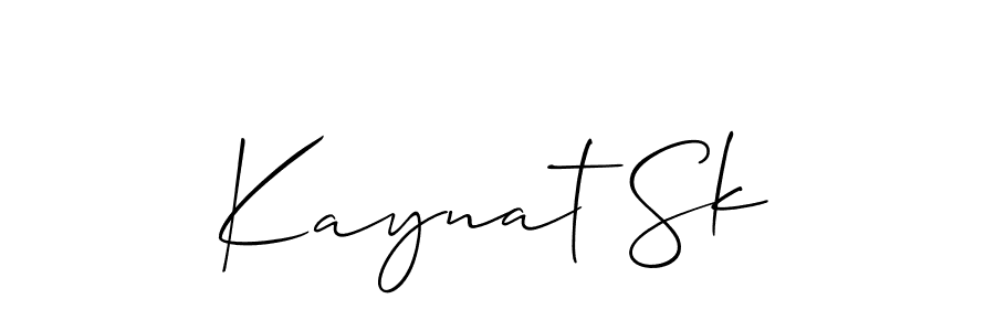 Also You can easily find your signature by using the search form. We will create Kaynat Sk name handwritten signature images for you free of cost using Allison_Script sign style. Kaynat Sk signature style 2 images and pictures png