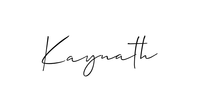 The best way (Allison_Script) to make a short signature is to pick only two or three words in your name. The name Kaynath include a total of six letters. For converting this name. Kaynath signature style 2 images and pictures png