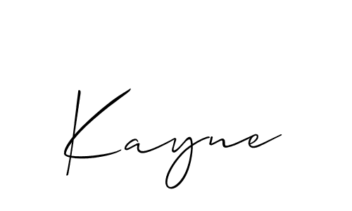 How to make Kayne signature? Allison_Script is a professional autograph style. Create handwritten signature for Kayne name. Kayne signature style 2 images and pictures png