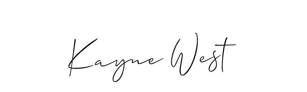 It looks lik you need a new signature style for name Kayne West. Design unique handwritten (Allison_Script) signature with our free signature maker in just a few clicks. Kayne West signature style 2 images and pictures png