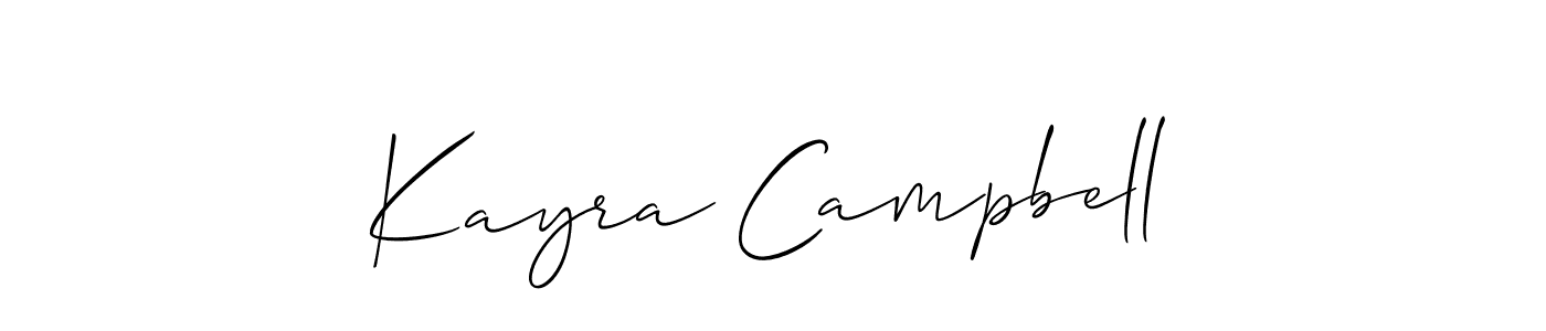 How to make Kayra Campbell signature? Allison_Script is a professional autograph style. Create handwritten signature for Kayra Campbell name. Kayra Campbell signature style 2 images and pictures png