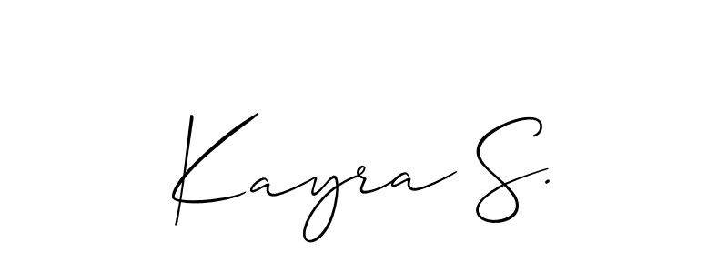Check out images of Autograph of Kayra S. name. Actor Kayra S. Signature Style. Allison_Script is a professional sign style online. Kayra S. signature style 2 images and pictures png
