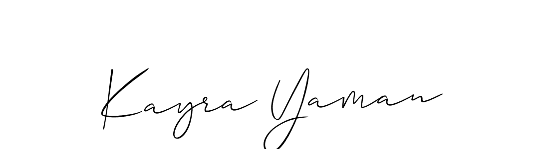 How to Draw Kayra Yaman signature style? Allison_Script is a latest design signature styles for name Kayra Yaman. Kayra Yaman signature style 2 images and pictures png