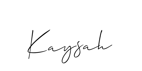 Check out images of Autograph of Kaysah name. Actor Kaysah Signature Style. Allison_Script is a professional sign style online. Kaysah signature style 2 images and pictures png