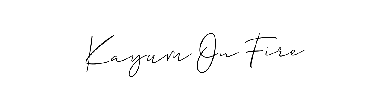 Here are the top 10 professional signature styles for the name Kayum On Fire. These are the best autograph styles you can use for your name. Kayum On Fire signature style 2 images and pictures png