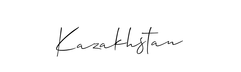 Use a signature maker to create a handwritten signature online. With this signature software, you can design (Allison_Script) your own signature for name Kazakhstan. Kazakhstan signature style 2 images and pictures png