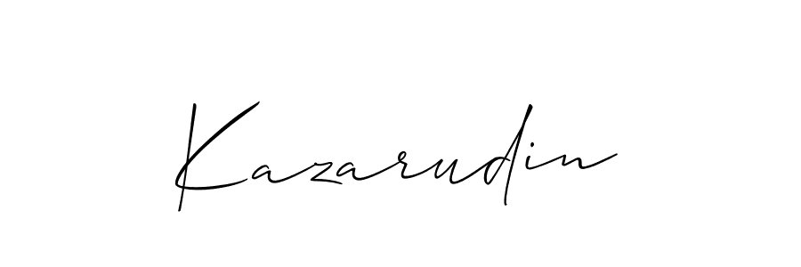 Make a beautiful signature design for name Kazarudin. Use this online signature maker to create a handwritten signature for free. Kazarudin signature style 2 images and pictures png