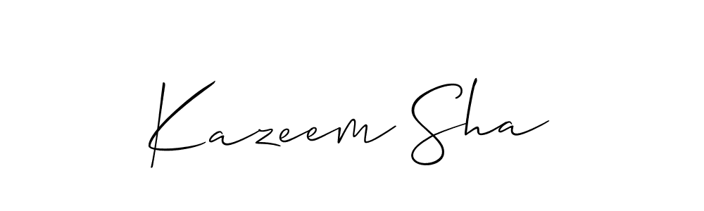 Once you've used our free online signature maker to create your best signature Allison_Script style, it's time to enjoy all of the benefits that Kazeem Sha name signing documents. Kazeem Sha signature style 2 images and pictures png