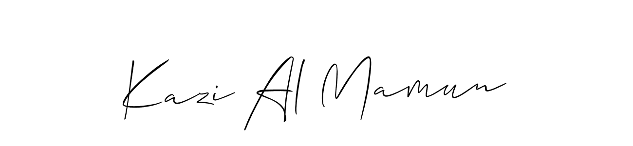 Make a short Kazi Al Mamun signature style. Manage your documents anywhere anytime using Allison_Script. Create and add eSignatures, submit forms, share and send files easily. Kazi Al Mamun signature style 2 images and pictures png
