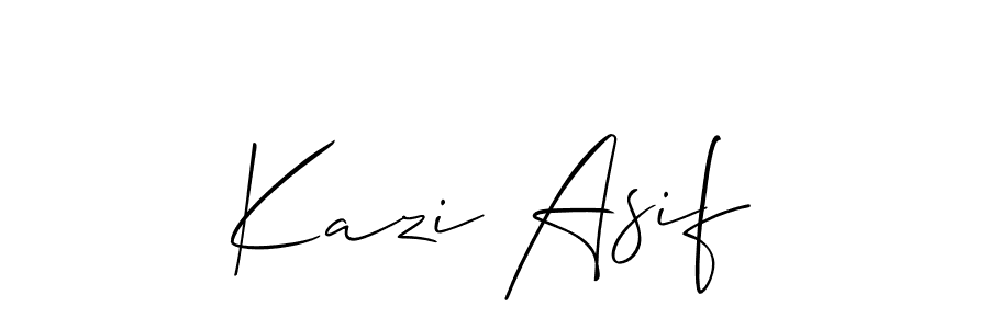 How to Draw Kazi Asif signature style? Allison_Script is a latest design signature styles for name Kazi Asif. Kazi Asif signature style 2 images and pictures png
