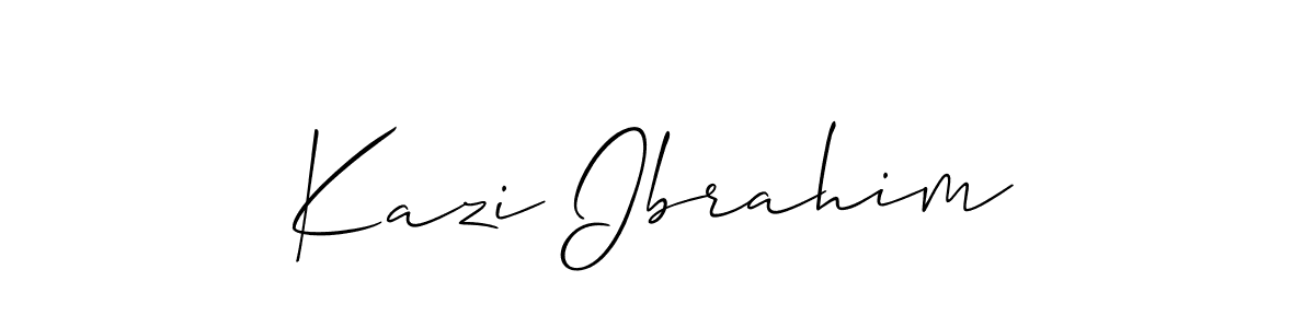 The best way (Allison_Script) to make a short signature is to pick only two or three words in your name. The name Kazi Ibrahim include a total of six letters. For converting this name. Kazi Ibrahim signature style 2 images and pictures png