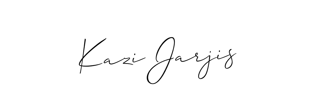 Similarly Allison_Script is the best handwritten signature design. Signature creator online .You can use it as an online autograph creator for name Kazi Jarjis. Kazi Jarjis signature style 2 images and pictures png