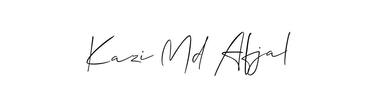 Make a beautiful signature design for name Kazi Md Afjal. With this signature (Allison_Script) style, you can create a handwritten signature for free. Kazi Md Afjal signature style 2 images and pictures png