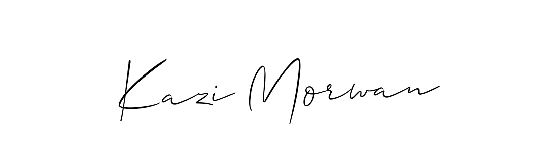 Similarly Allison_Script is the best handwritten signature design. Signature creator online .You can use it as an online autograph creator for name Kazi Morwan. Kazi Morwan signature style 2 images and pictures png