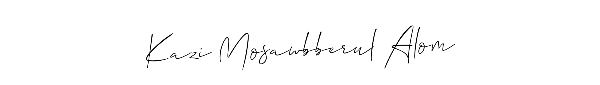 Here are the top 10 professional signature styles for the name Kazi Mosawbberul Alom. These are the best autograph styles you can use for your name. Kazi Mosawbberul Alom signature style 2 images and pictures png