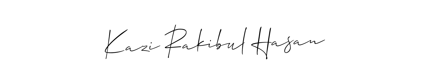 How to make Kazi Rakibul Hasan signature? Allison_Script is a professional autograph style. Create handwritten signature for Kazi Rakibul Hasan name. Kazi Rakibul Hasan signature style 2 images and pictures png