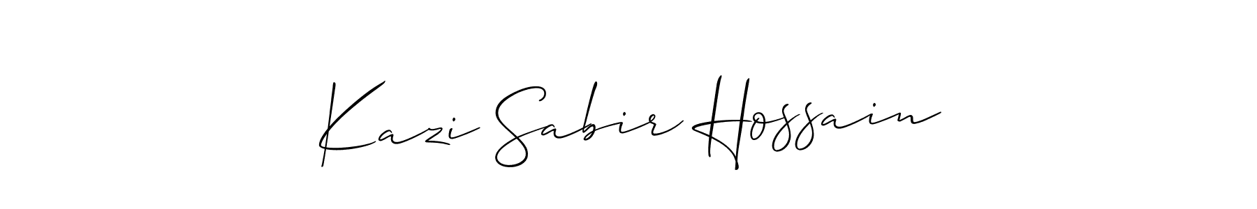 Kazi Sabir Hossain stylish signature style. Best Handwritten Sign (Allison_Script) for my name. Handwritten Signature Collection Ideas for my name Kazi Sabir Hossain. Kazi Sabir Hossain signature style 2 images and pictures png