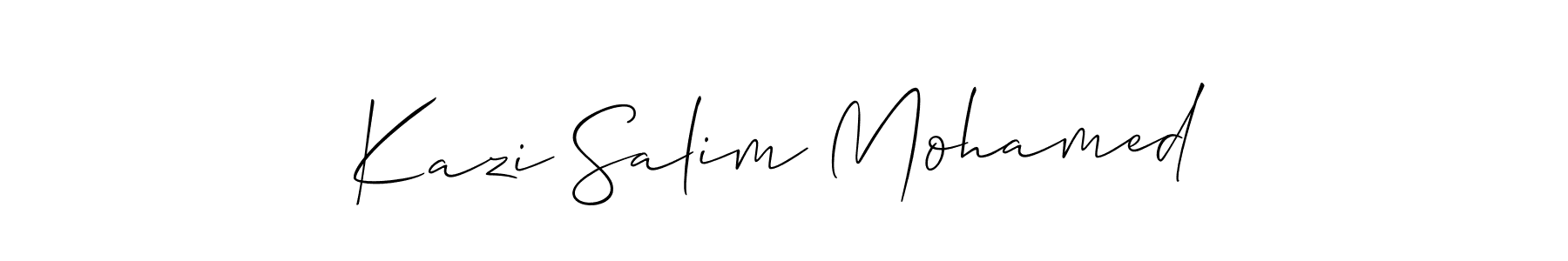 Kazi Salim Mohamed stylish signature style. Best Handwritten Sign (Allison_Script) for my name. Handwritten Signature Collection Ideas for my name Kazi Salim Mohamed. Kazi Salim Mohamed signature style 2 images and pictures png