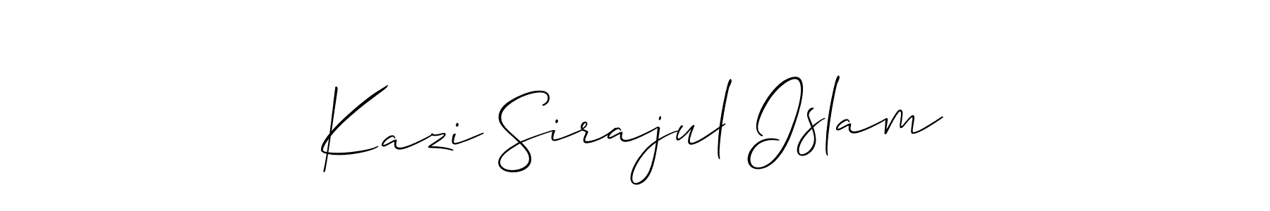 How to make Kazi Sirajul Islam signature? Allison_Script is a professional autograph style. Create handwritten signature for Kazi Sirajul Islam name. Kazi Sirajul Islam signature style 2 images and pictures png