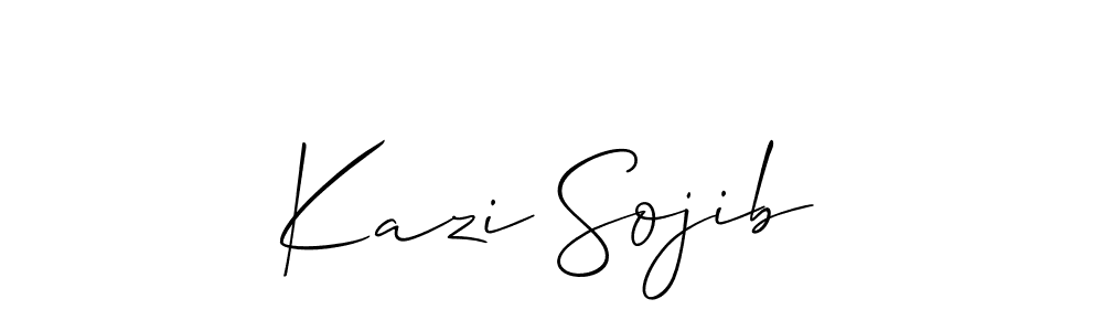 How to Draw Kazi Sojib signature style? Allison_Script is a latest design signature styles for name Kazi Sojib. Kazi Sojib signature style 2 images and pictures png